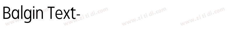 Balgin Text字体转换 Balgin Text字体转换